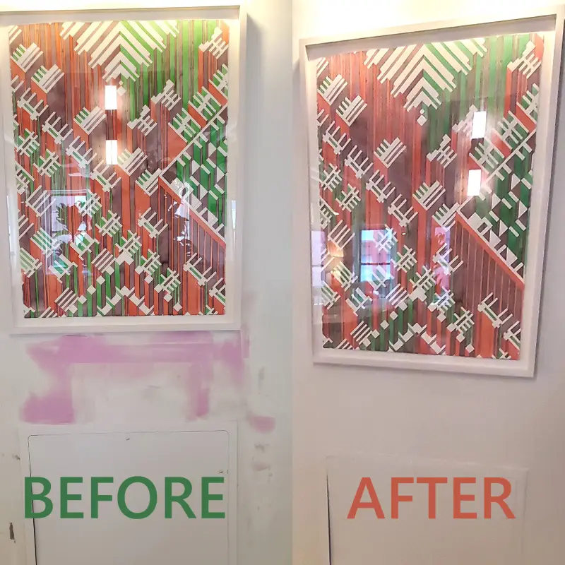 wall before after
